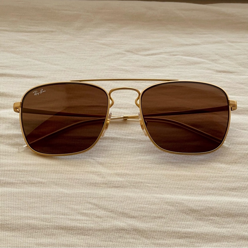 Ray-Ban RB3588 Gold Aviator Sunglasses